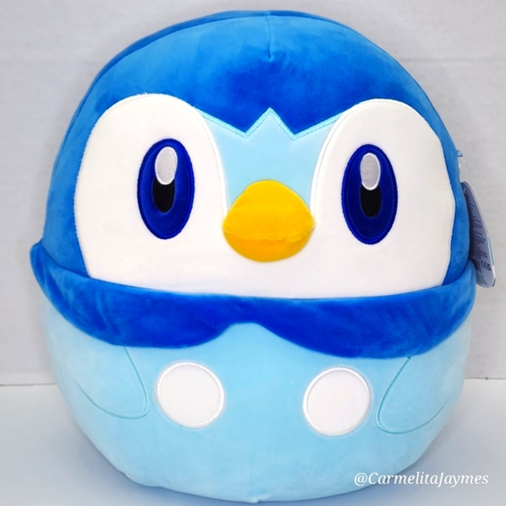 PIPLUP 🐧 14" Blue & White Penguin Pokémon Water Type Character Squishmallow NWT
